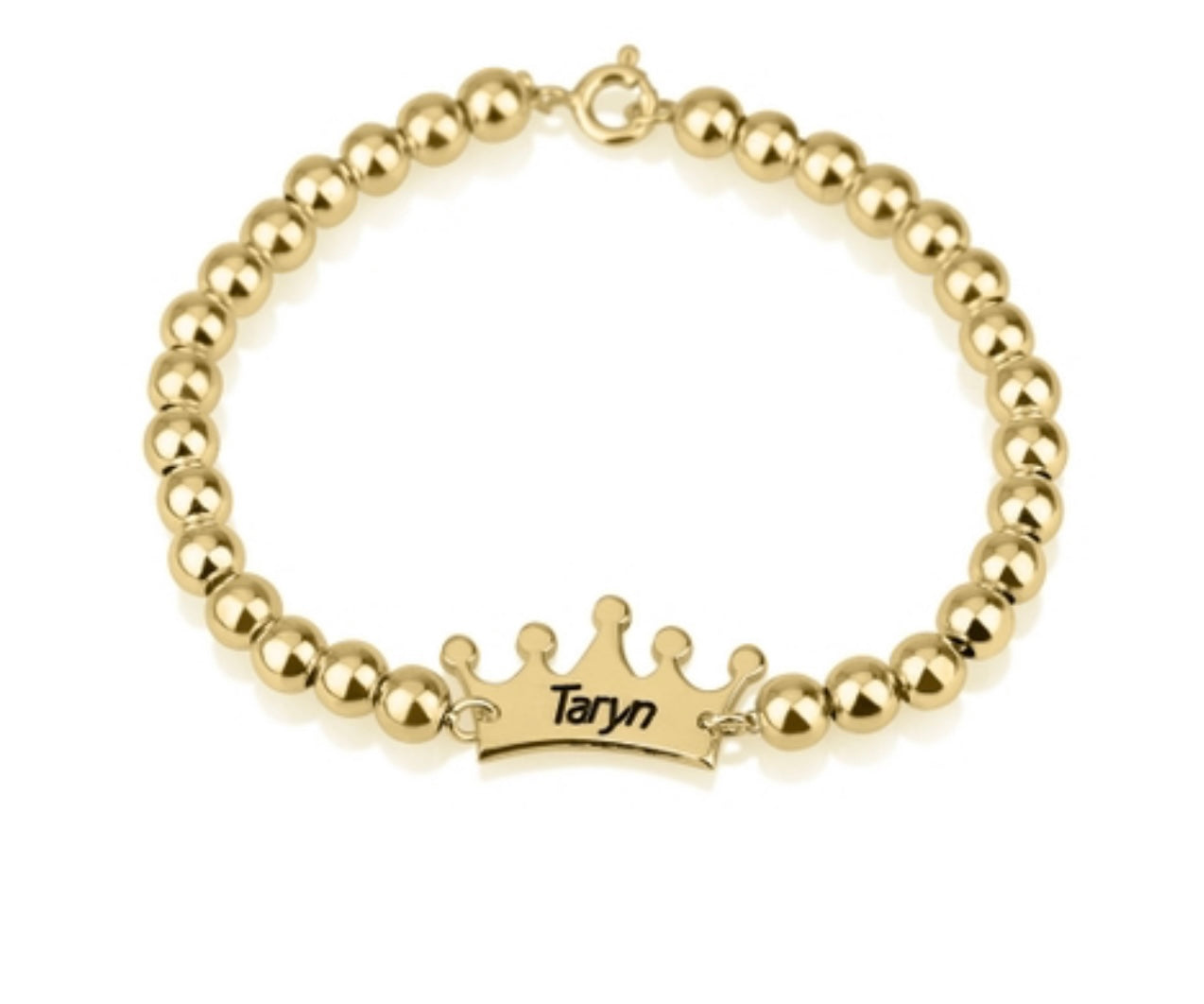 Crown Bead Bracelet