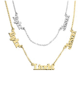 Multiple Name Necklace with Two or Three Names